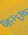 Shop Yellow Typographic T Shirt42-Full