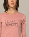 Shop Different Bird Round Neck 3/4th Sleeve T-Shirt-Front
