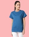 Shop Digi Teal Boyfriend T-Shirt-Front