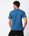 Shop Digi Teal Colorblock Half Sleeve T-Shirt-Full