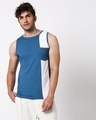 Shop Digi Teal Colorblock Pocket Vest-Design
