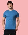 Shop Digi Teal Half Sleeve T-Shirt-Front