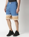 Shop Digital Teal Men's Terry Color Block Shorts-Design