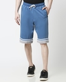 Shop Digital Teal Men's Varsity Shorts-Front