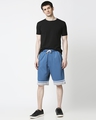 Shop Digital Teal Men's Varsity Shorts-Full