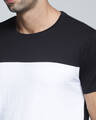Shop Men's Black Colourblocked T-shirt-Full