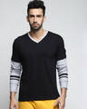 Shop Men's Black Solid T-shirt-Front