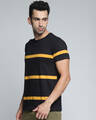 Shop Men's Black Striped Slim Fit T-shirt-Design