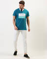 Shop Men's Blue Colourblocked T-shirt