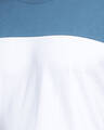 Shop Men's Blue & White Color Block Slim Fit T-shirt-Full