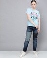 Shop Blue Graphic Print T Shirt