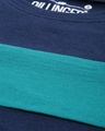 Shop Women's Blue Colourblocked T-shirt-Full