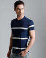 Shop Men's Blue Striped T-shirt-Design