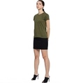 Shop Women's Green Checked T-shirt