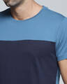 Shop Men's Green Colourblocked T-shirt-Full