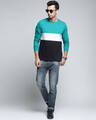 Shop Men's Green Colourblocked T-shirt