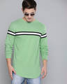 Shop Men's Green Solid T-shirt-Front