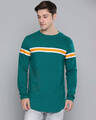 Shop Men's Green Solid T-shirt-Front