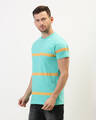 Shop Men's Green Striped T-shirt-Design