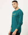 Shop Men's Green Typography Slim Fit T-shirt