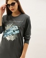 Shop Grey Graphic Print T Shirt-Design