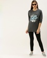 Shop Grey Graphic Print T Shirt