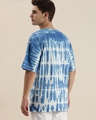 Shop Men's Blue & White Tie & Dye Oversized T Shirt-Full