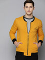 Shop Men's Yellow Solid Jackets-Front