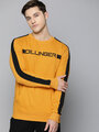 Shop Men's Yellow Typography Sweatshirt-Front