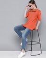 Shop Orange Typographic T-Shirt-Design