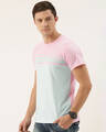 Shop Men's Pink Colourblocked T-shirt-Design