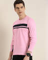 Shop Men's Pink Striped T-shirt-Design