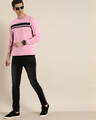 Shop Men's Pink Striped T-shirt