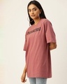 Shop Women's Pink Typography T-shirt-Design