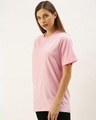 Shop Women's Pink Typography T-shirt-Design