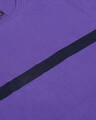 Shop Men's Purple Striped T-shirt-Full