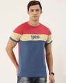 Shop Men's Red Colourblocked T-shirt-Front