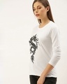 Shop White Graphic Print T Shirt-Design