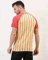 Shop Men's White Striped T-shirt-Back