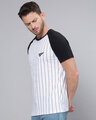Shop White Vertical Stripes T Shirt-Design