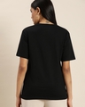Shop Women's Black Graphic Oversized Fit T Shirt-Design