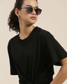 Shop Women's Black Oversized Fit T Shirt-Design