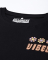 Shop Women's Black Typographic Oversized Fit T Shirt-Full