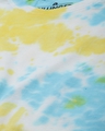 Shop Women's Blue & Yellow Tie And Dye Oversized Fit T Shirt-Design