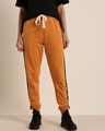 Shop Women's Brown Solid Joggers-Front