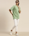 Shop Women's Green Oversized Fit T Shirt
