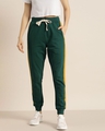 Shop Women's Green Solid Joggers-Front