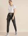 Shop Women's Grey Solid Joggers