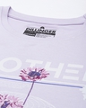Shop Women's Lavender Typographic Oversized Fit T Shirt-Full