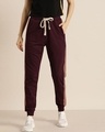 Shop Women's Maroon Solid Joggers-Front